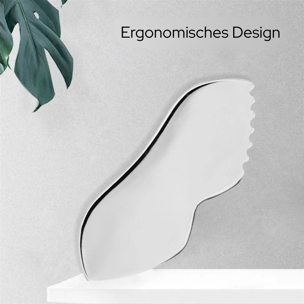 BEAUTYBLOCK Gua Sha Edelstahl Gesicht